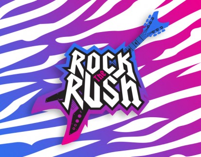 Rock the rush zebra print graphic